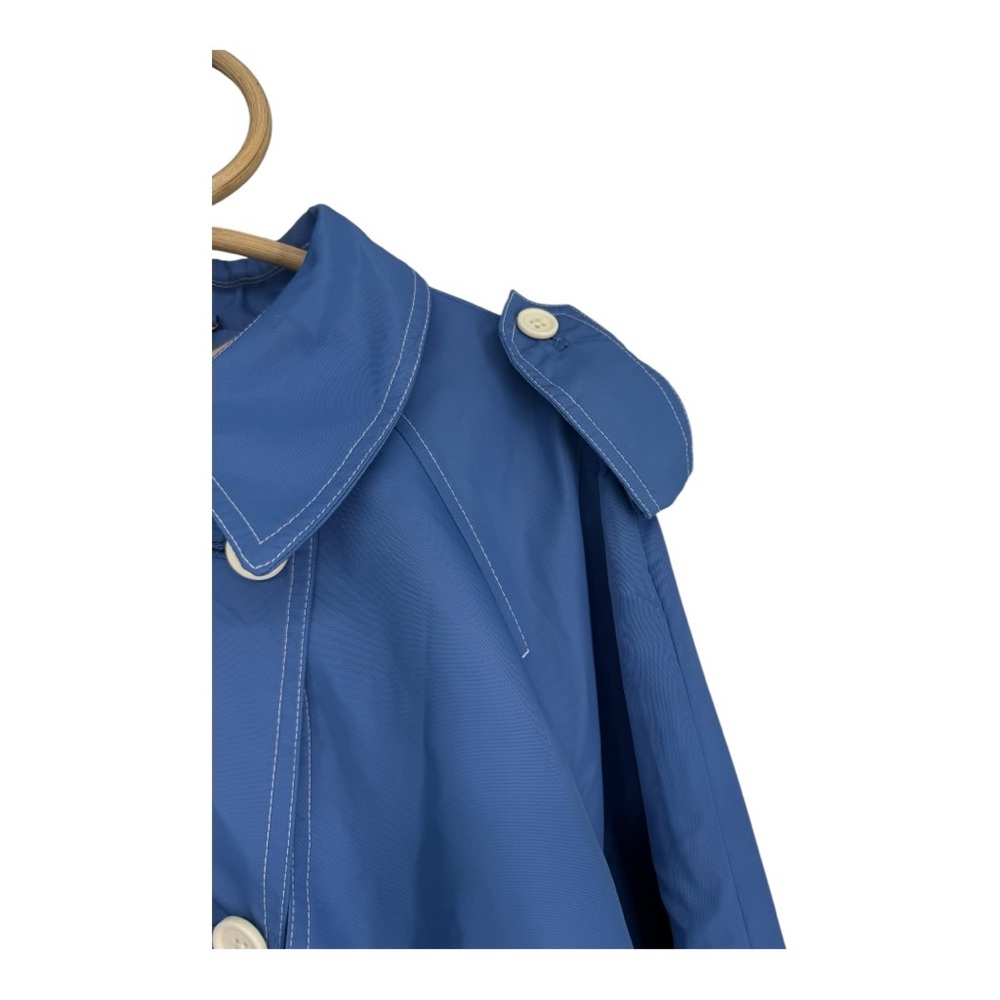 J Crew Belted Women’s Trench Coat French (WEDGEWOOD) Blue Mid Length CD420 $298 - Picture 5 of 15